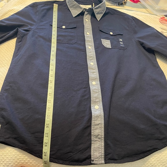 Parish Nation The Land & The People Streetwear Navy Button Down XL NWT - Picture 8 of 12